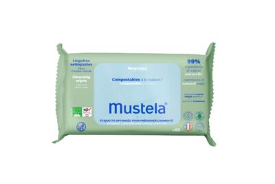 MUSTELA lingettes peau normal compostables 60 pce