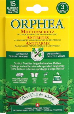 ORPHEA feuilles antimite bois précieux 15 pce