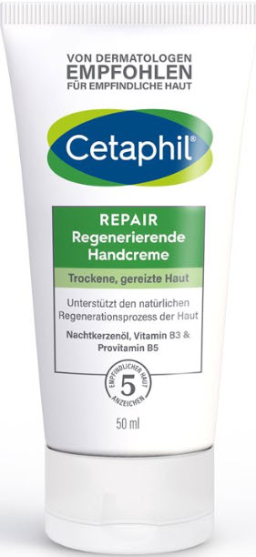 CETAPHIL REPAIR crème soin mains tb 50 ml