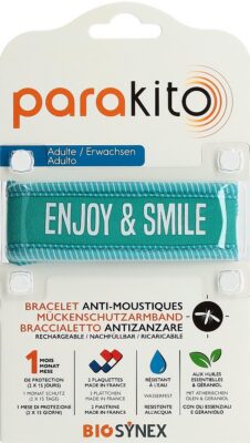 PARAKITO bracelet adulte Enjoy and Smile bleu