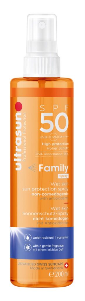 ULTRASUN Family Wet Skin SPF50 spr 200 ml
