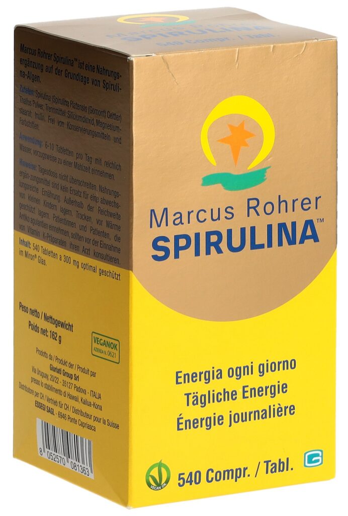 MARCUS ROHRER Spirulina cpr nouv fl verre 540 pce