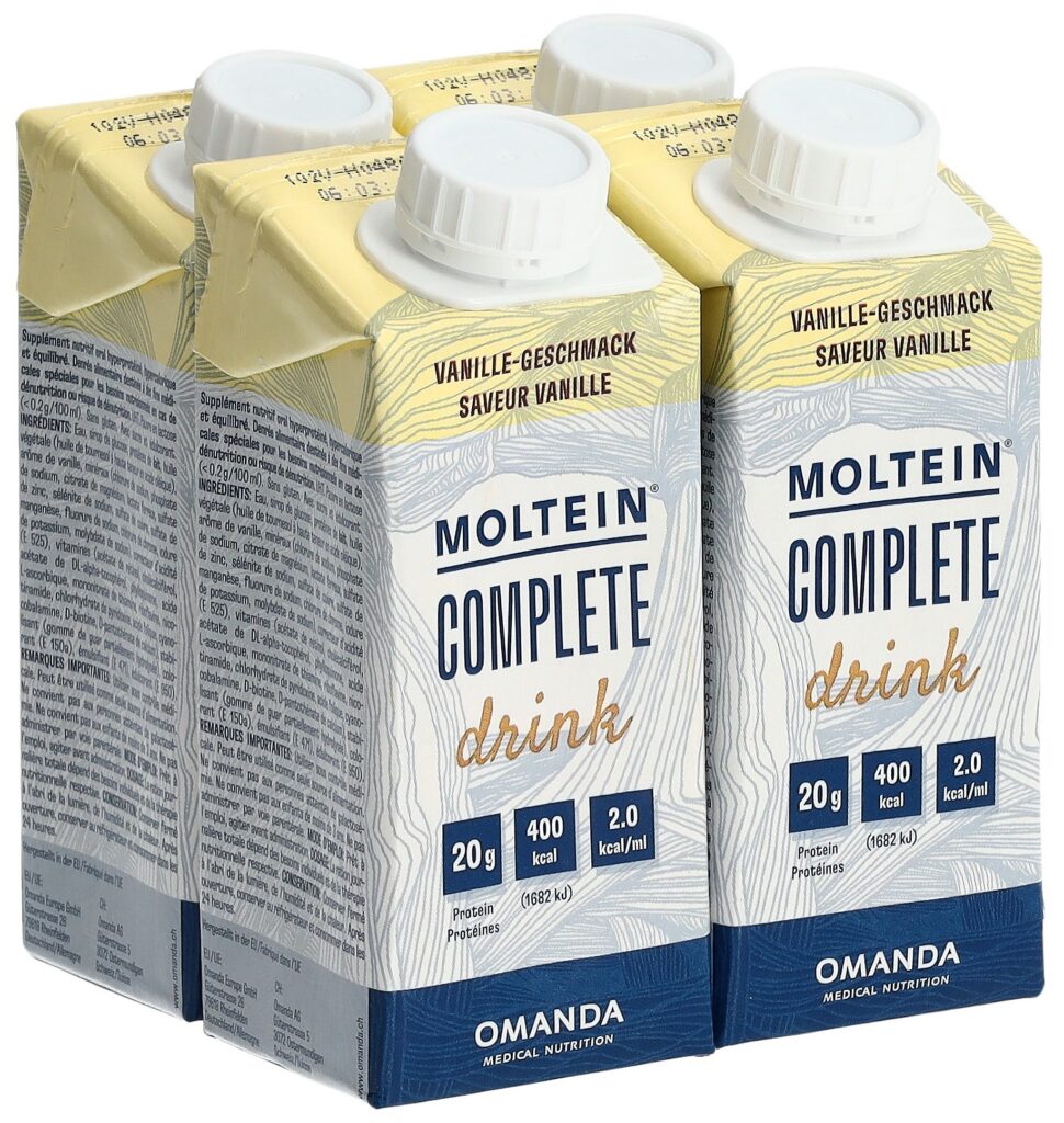 MOLTEIN Complete Drink vanille 4 tétra 200 ml