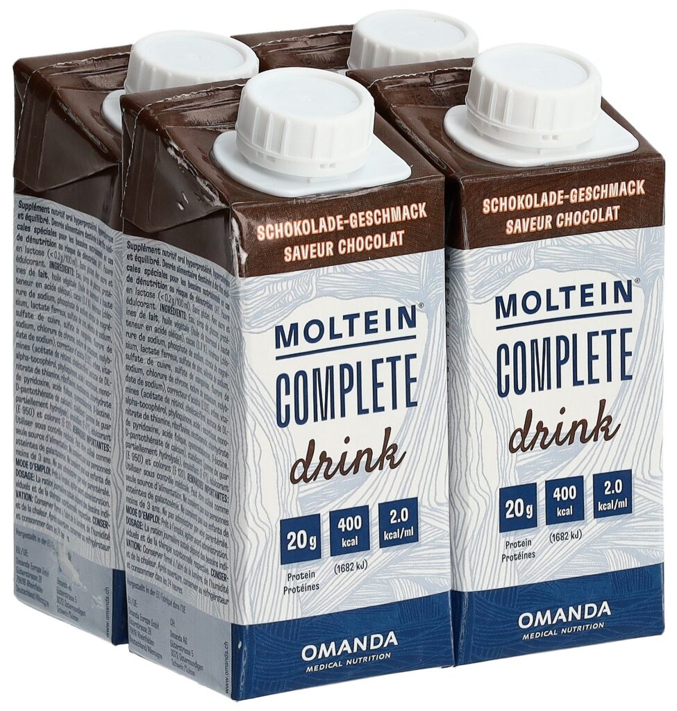 MOLTEIN Complete Drink chocolat 4 tétra 200 ml