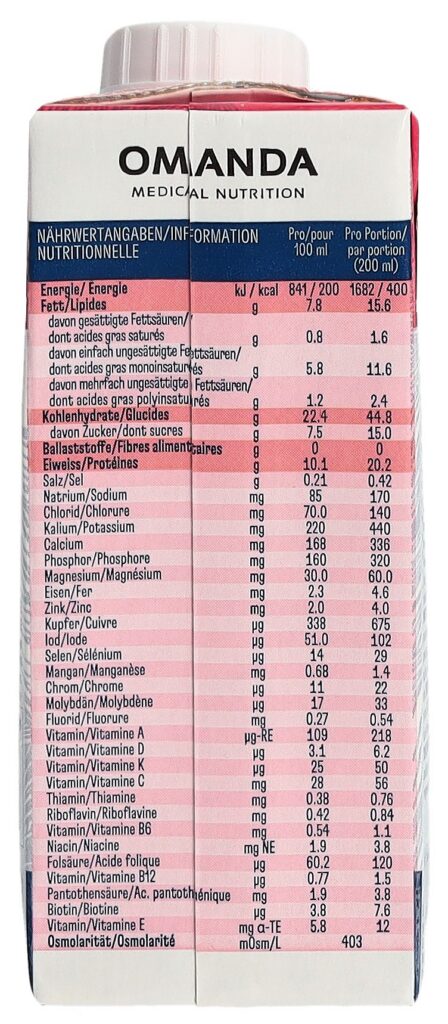 MOLTEIN Complete Drink fruits roug 4 tétra 200 ml