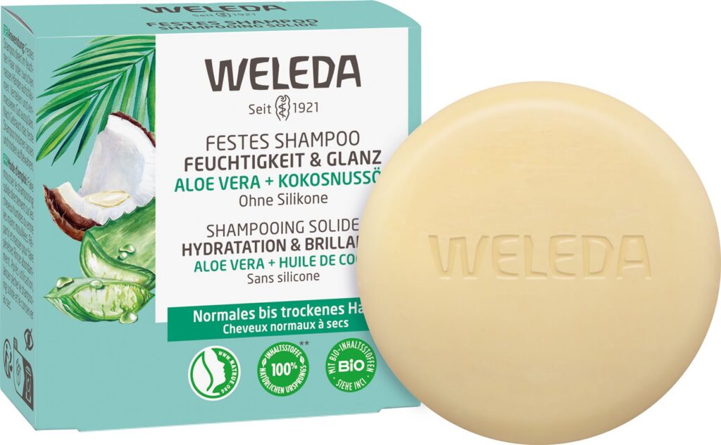 WELEDA shampoo solide hydratation&brillance 50 g