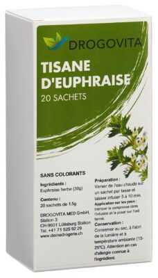 DROGOVITA tisane d'euphraise sach 20 pce