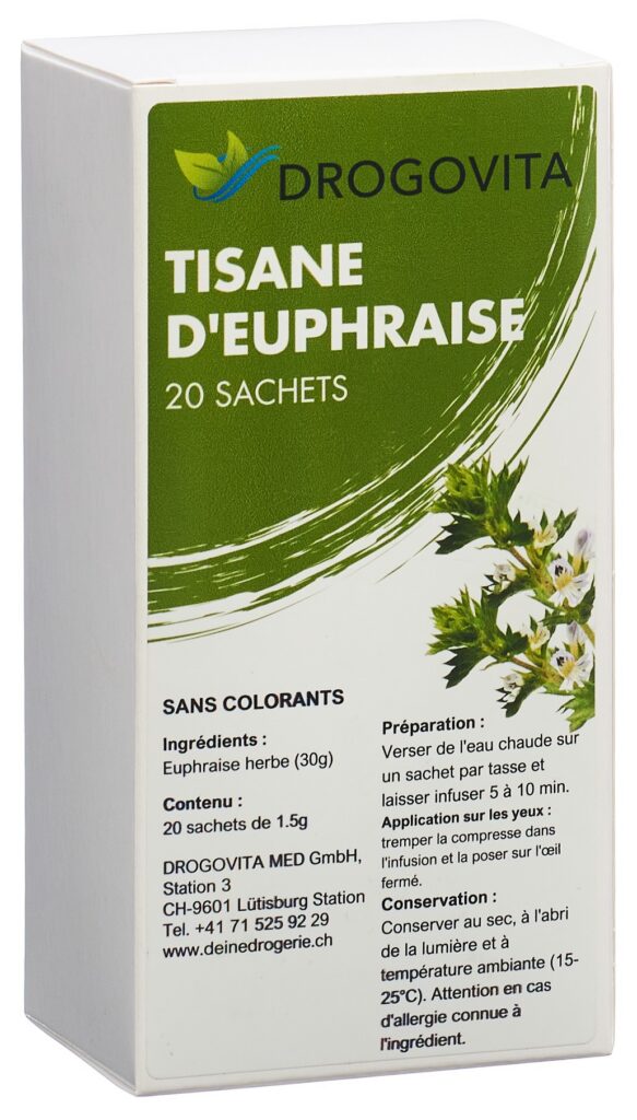 DROGOVITA tisane d'euphraise sach 20 pce