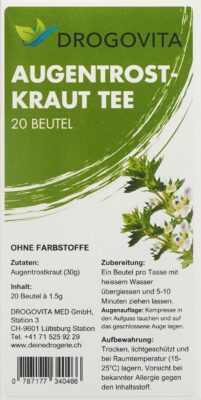 DROGOVITA tisane d'euphraise sach 20 pce