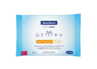 STERILLIUM 2en1 wipes 15 pce