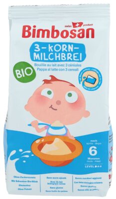 BIMBOSAN Bio bouillie lait 3 céréales sach 300 g
