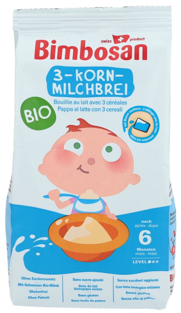 BIMBOSAN Bio bouillie lait 3 céréales sach 300 g