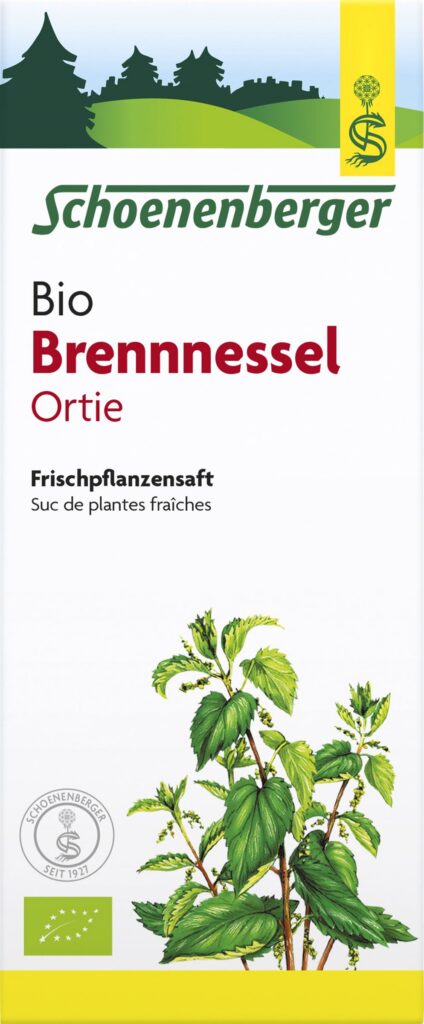 SCHOENENBERGER Ortie suc plantes fraî bio 200 ml