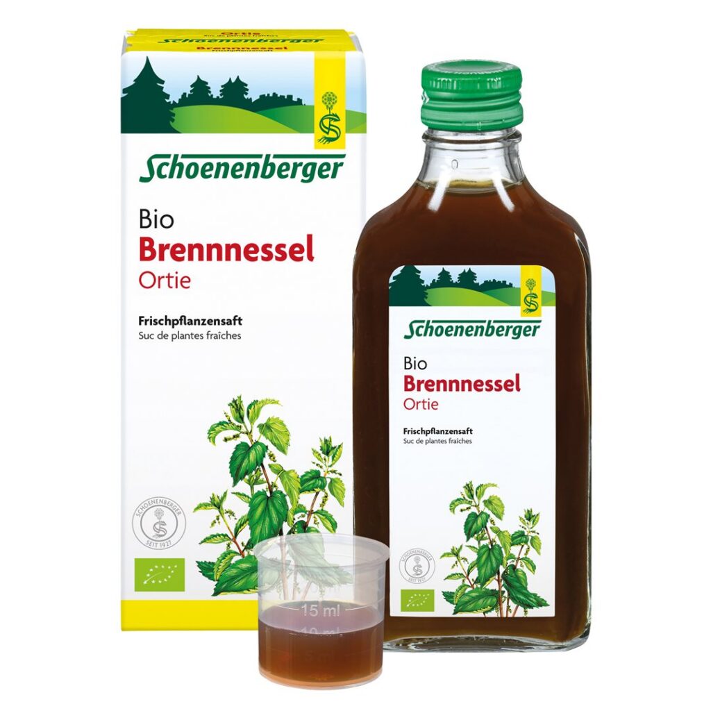 SCHOENENBERGER Ortie suc plantes fraî bio 200 ml