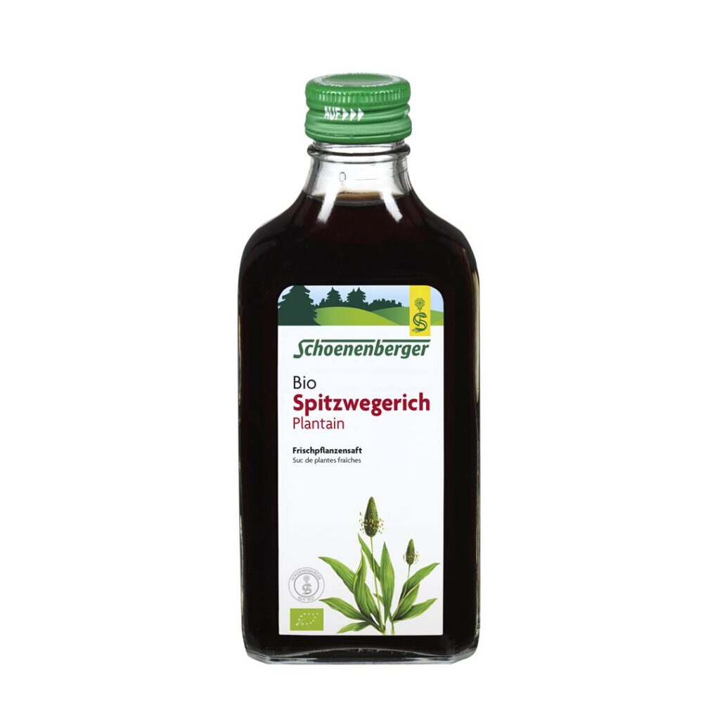 SCHOENENBERGER Plantain suc plant fraî bio 200 ml