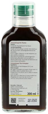 SCHOENENBERGER Thym boisson plant fraî bio 200 ml