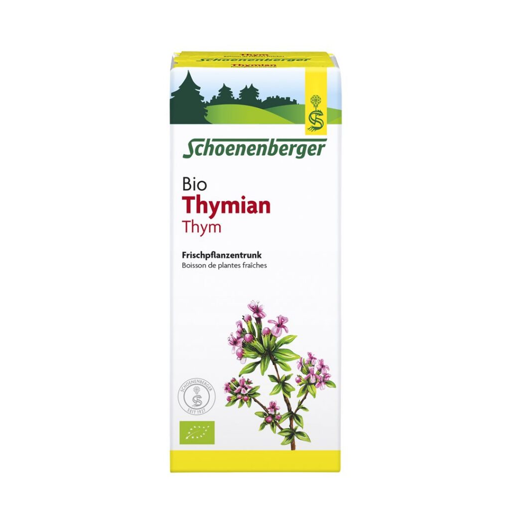 SCHOENENBERGER Thym boisson plant fraî bio 200 ml