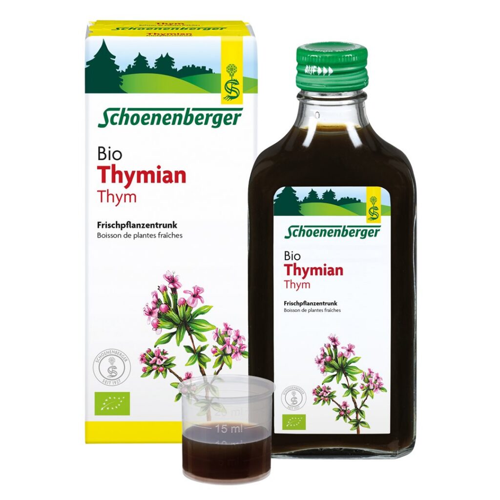 SCHOENENBERGER Thym boisson plant fraî bio 200 ml