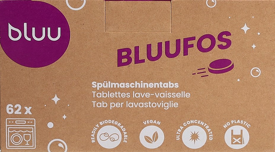 BLUU bluufos tabs lave-vaisselle sach 62 pce
