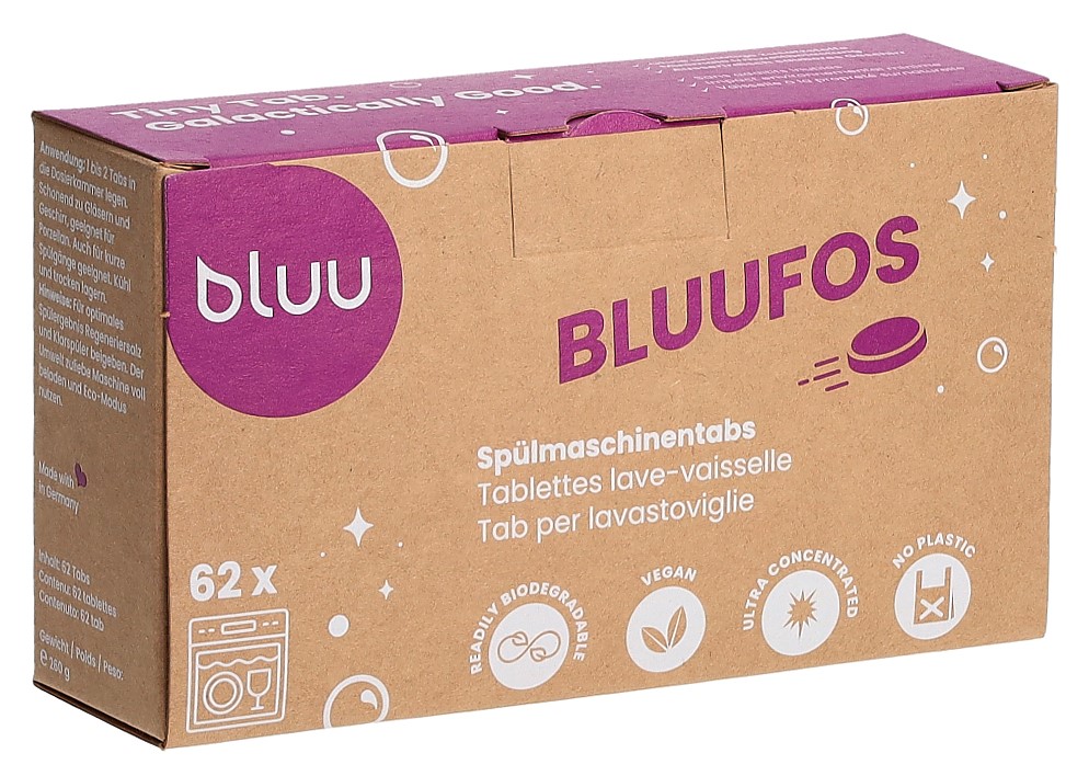 BLUU bluufos tabs lave-vaisselle sach 62 pce