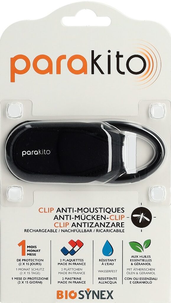 PARAKITO CLIP pour poussette sac à dos noir