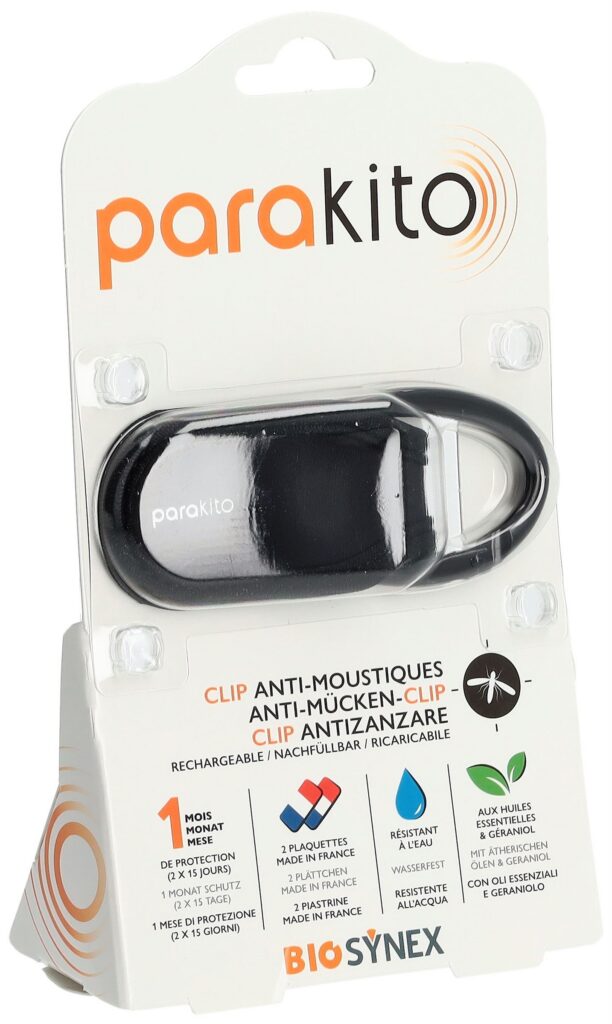 PARAKITO CLIP pour poussette sac à dos noir