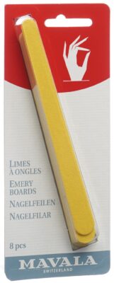 MAVALA limes ongles emery 15cm 8 pce