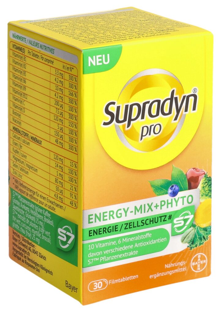 SUPRADYN pro energy-mix + phyto cpr pell 30 pce