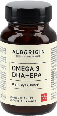ALGORIGIN Omega 3 DHA+EPA caps fl verre 50 pce