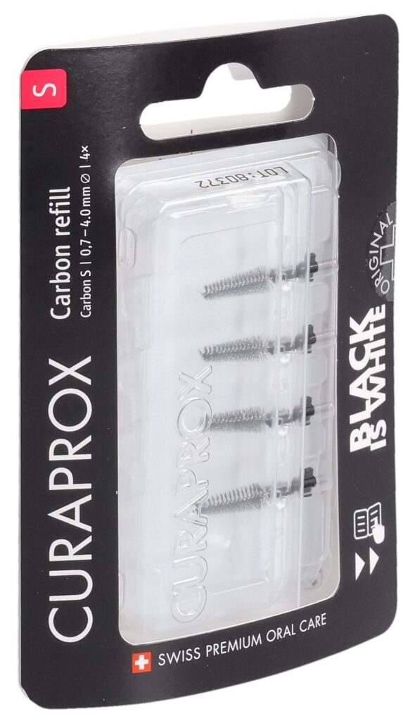 CURAPROX Black is white-CPS Carbon S refill 4 pce