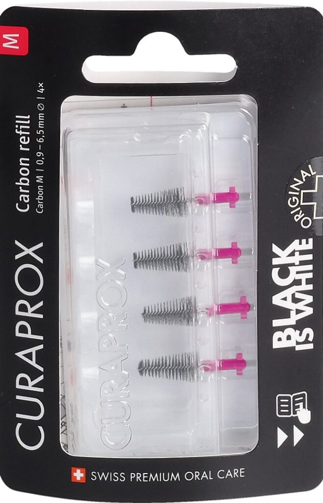 CURAPROX Black is white-CPS Carbon M refill 4 pce