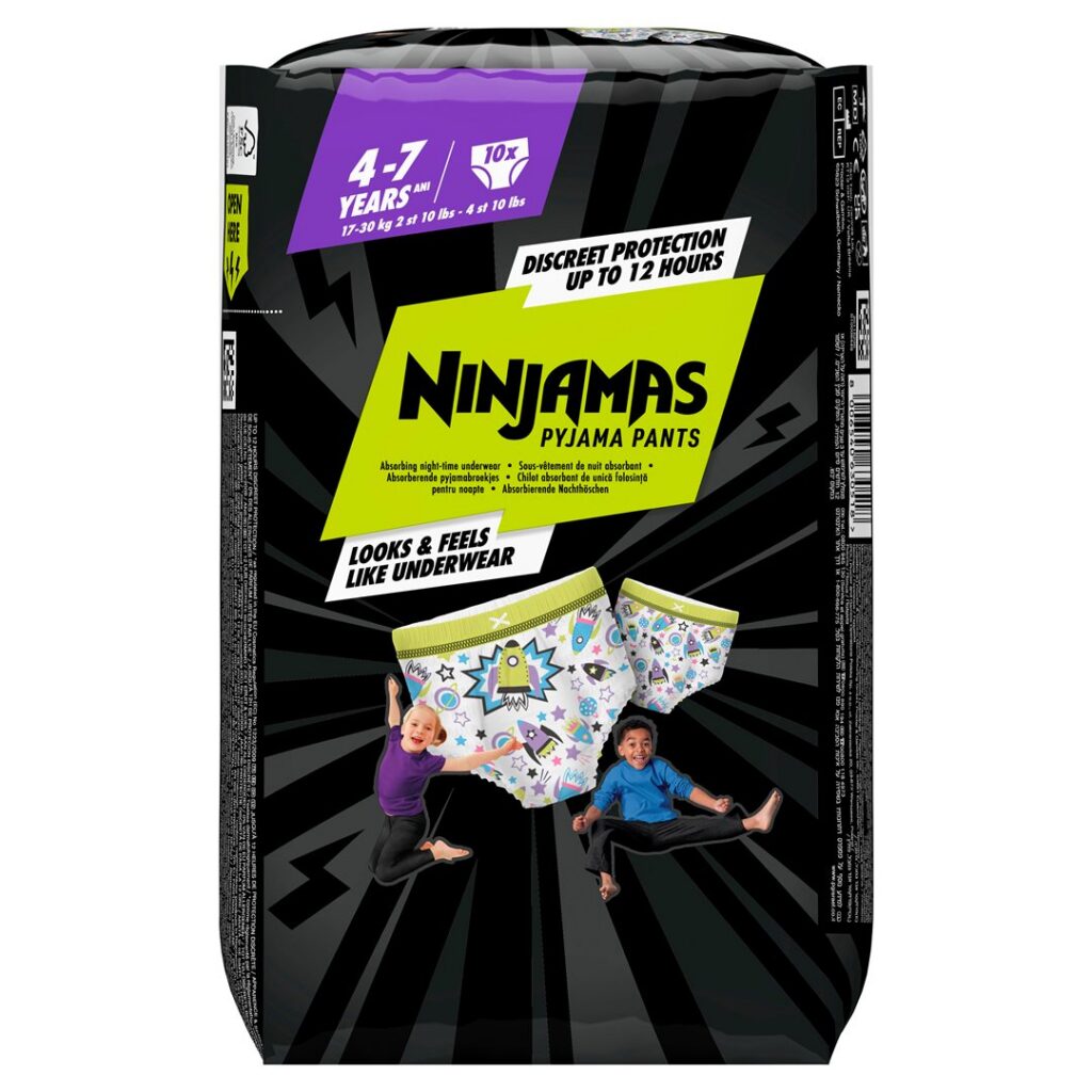PAMPERS Ninjamas culott pyjamas garç 4-7 a 10 pce