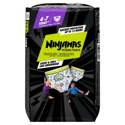 PAMPERS Ninjamas culott pyjamas garç 4-7 a 10 pce