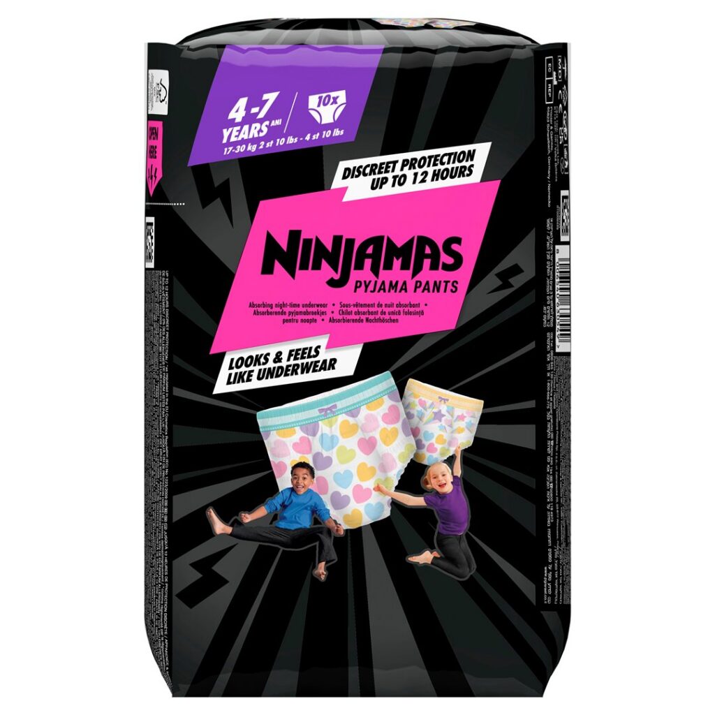 PAMPERS Ninjamas culott pyjamas fill 4-7 a 10 pce