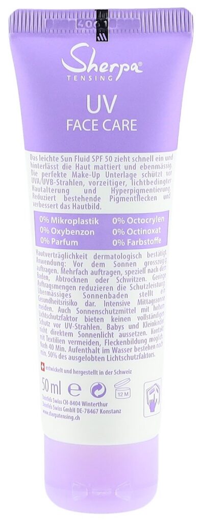 SHERPA TENSING sun fluid SPF50 anti-aging 50 ml