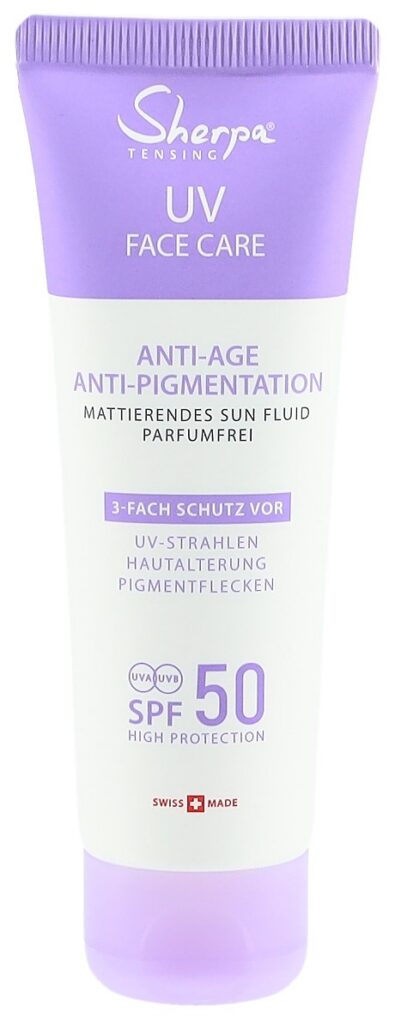 SHERPA TENSING sun fluid SPF50 anti-aging 50 ml