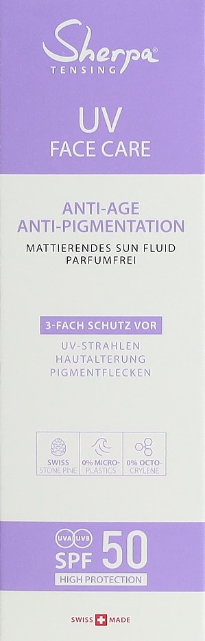 SHERPA TENSING sun fluid SPF50 anti-aging 50 ml