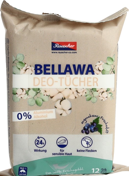 BELLAWA lingettes déodorantes 12 pce