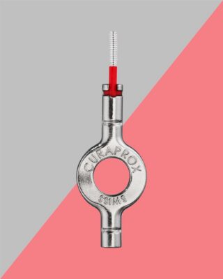 CURAPROX UHS 409 support en acier argent