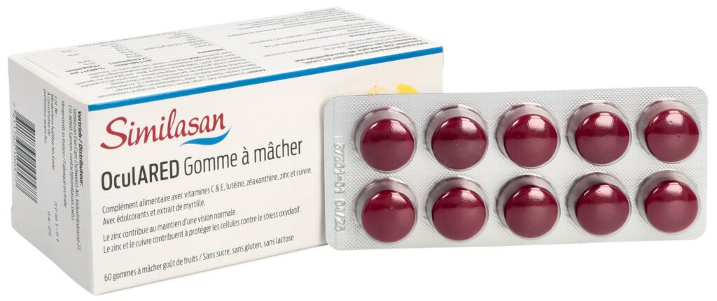 SIMILASAN OculARED gomme à mâcher fruit 60 pce