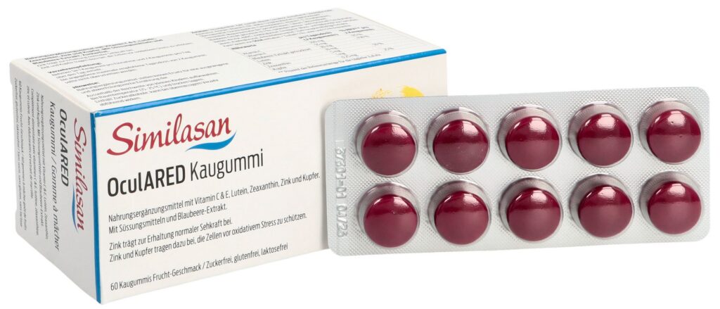 SIMILASAN OculARED gomme à mâcher fruit 60 pce