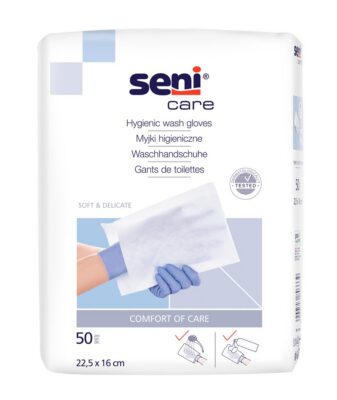 SENI Care gants de toilette non plas n 50 pce