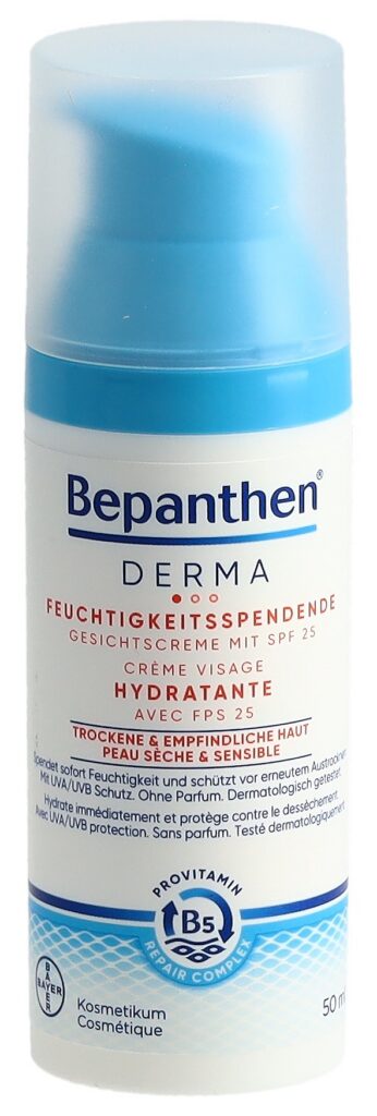 BEPANTHEN DERMA cr visage hydratante SPF25 50 ml