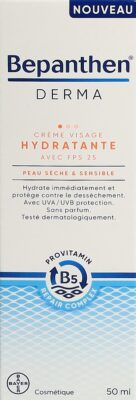 BEPANTHEN DERMA cr visage hydratante SPF25 50 ml