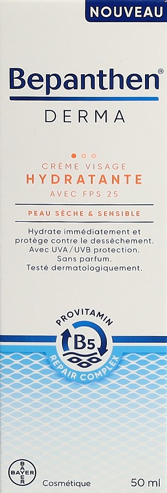 BEPANTHEN DERMA cr visage hydratante SPF25 50 ml