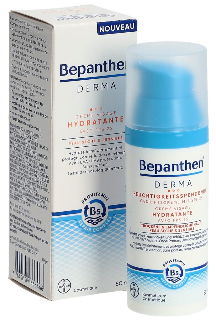 BEPANTHEN DERMA cr visage hydratante SPF25 50 ml