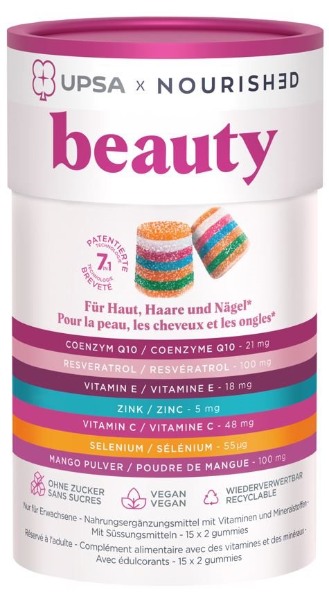 UPSA X NOURISHED Beauty gummies box 30 pce