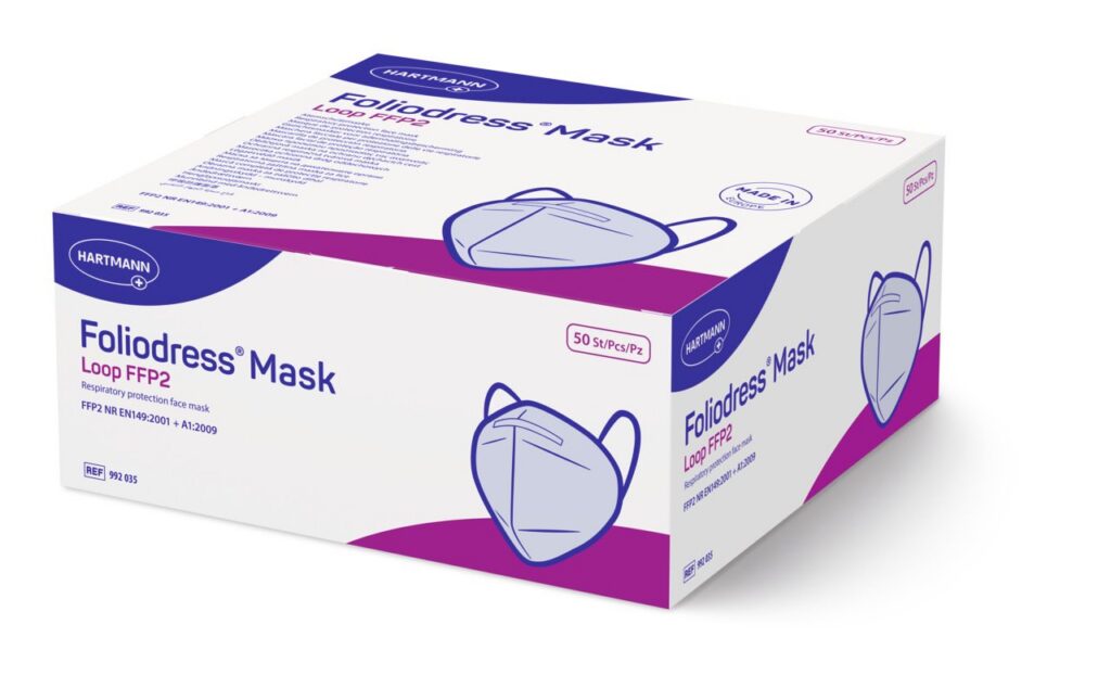FOLIODRESS Mask FFP2 Loop blanc 50 pce