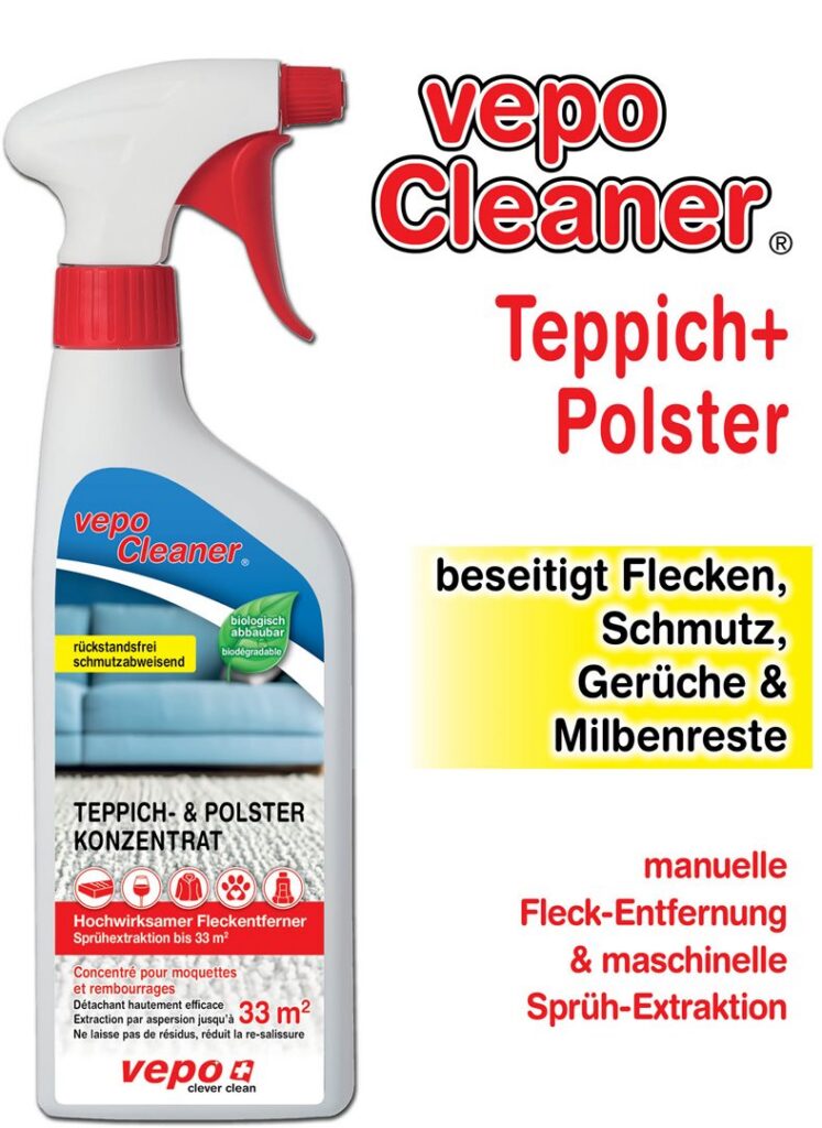 VEPOCLEANER nettoy moquet+rembourr détach 500 ml