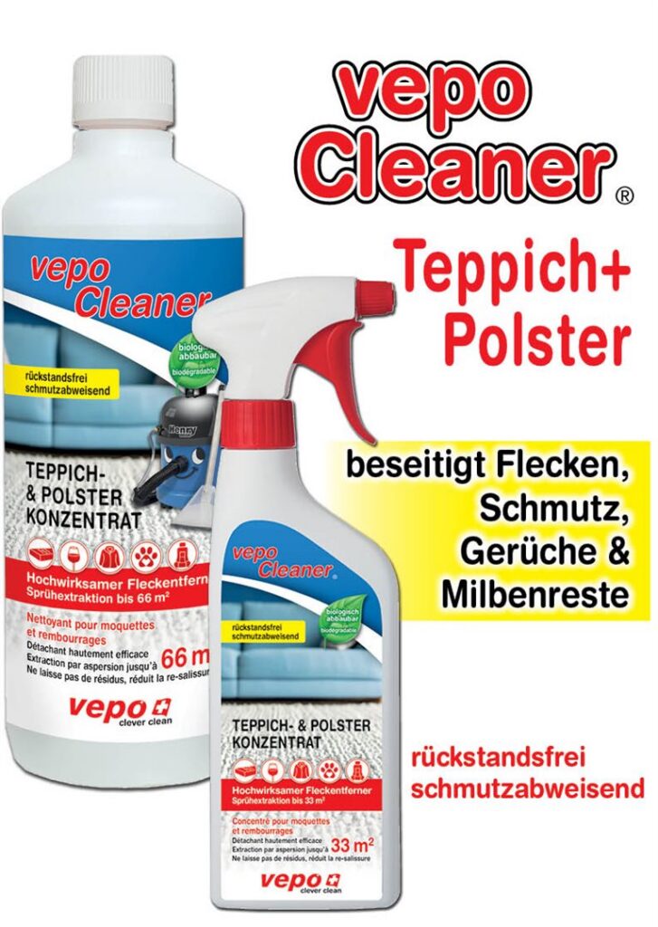 VEPOCLEANER nettoy moquet+rembourr 66m2 1000 ml